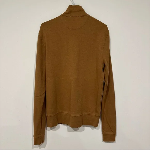 Burberry Brit Mens 1/4 Zip Sweatshirt Horse Logo Nova Check Trim Collar Size S - Picture 2 of 11